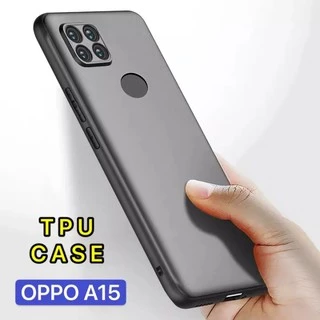 [ส่งจากไทย] เคสโทรศัพท์ซิลิโคนสีดำ For OPPO A15 TPU Case
