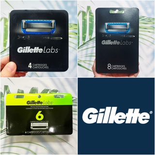 ยิลเลตต์ ใบมีดโกน Gillette® Labs Blade Refills  4, 6, or 8 Cartridges