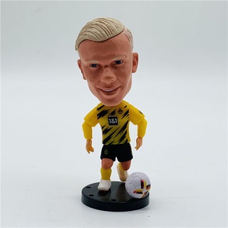 ฟิกเกอร์ตุ๊กตาฟุตบอล Dortmund Erling Haaland สีเหลือง