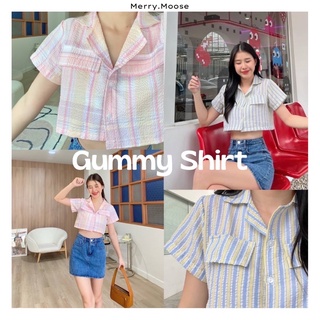 เสื้อเชิ้ตครอปแขนสั้น Gunmy Shirt