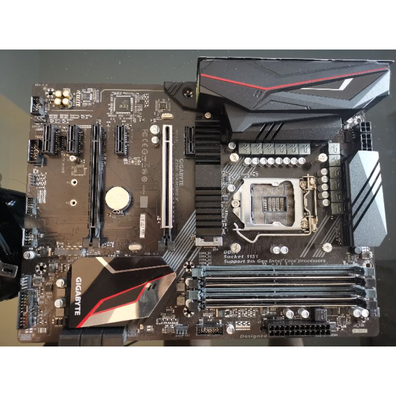 Mainboard gigabyte Z390 Gaming X + พัดลม cpu (มือสอง)