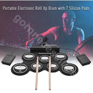 【พร้อมส่ง】กลองชุด กลองไฟฟ้า กลองชุด Electric Drum Pad Kit Digital Drum กลองอิเล็กทรอนิกส์แบบพกพา