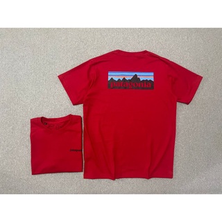 เสื้อยืด Patagonia P6 สีแดง