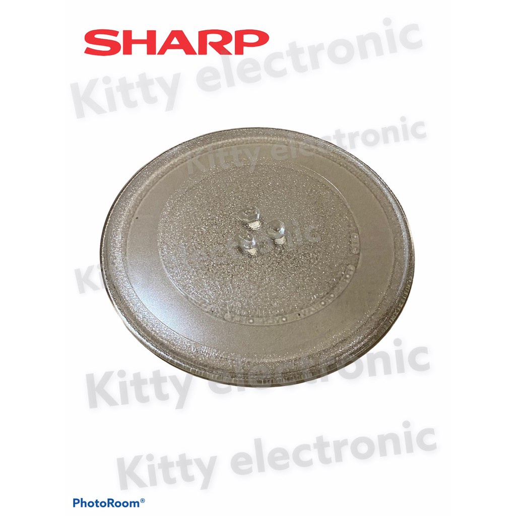 ✜◆ไมโครเวฟ SHARP จานไมโครเวฟ ชาร์ป แบบมีปุ่ม ขนาด 25.5 cm. #ไมโครเวฟ #เตาอบไมโครเวฟ #ไมโครเวฟ SHARP #เครื่องใช้ไฟฟ้า