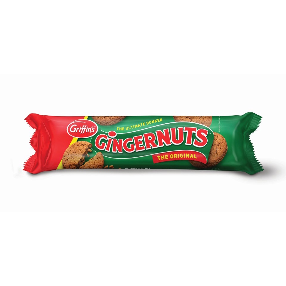 Griffins's Gingernut Biscuits 250g กริฟฟินส์บิสกิตขิงรสดั้งเดิม นำเข้าจาก นิวซีแลนด์