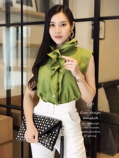 เสื้อ ลินิน ราคาถูก สีสวย แบบเกร๋ หน้าสั้นหลังยาว🍀🌺ค่าส่งถูก