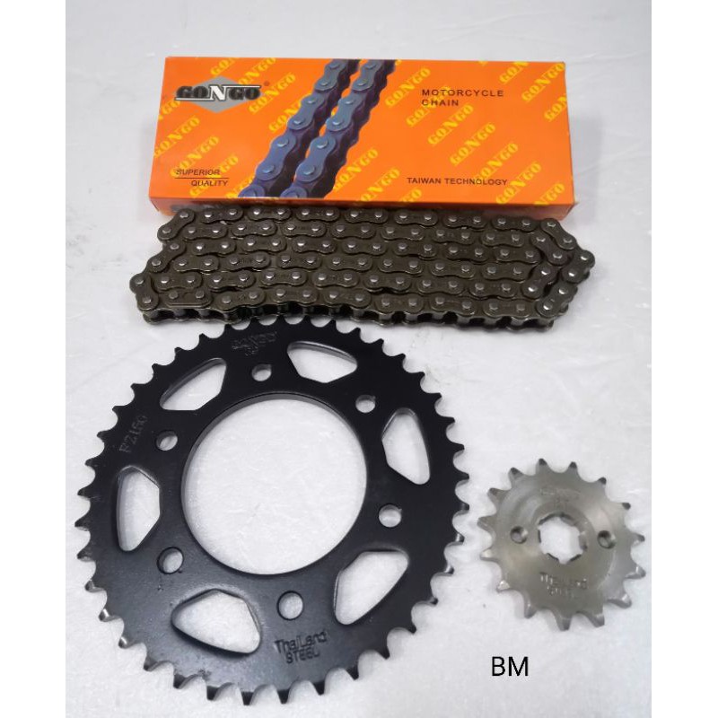 Y15ZR /FZ150 SPOKET SET(428) SIP RANTAI