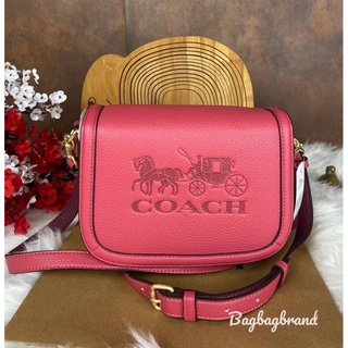 CoachSADDLE BAG WITH HORSE AND CARRIAGE  แท้100%