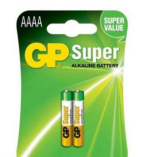 ถ่าน GP Super Alkaline ขนาด AAAA 1.5V 1 แพค 2 ก้อน