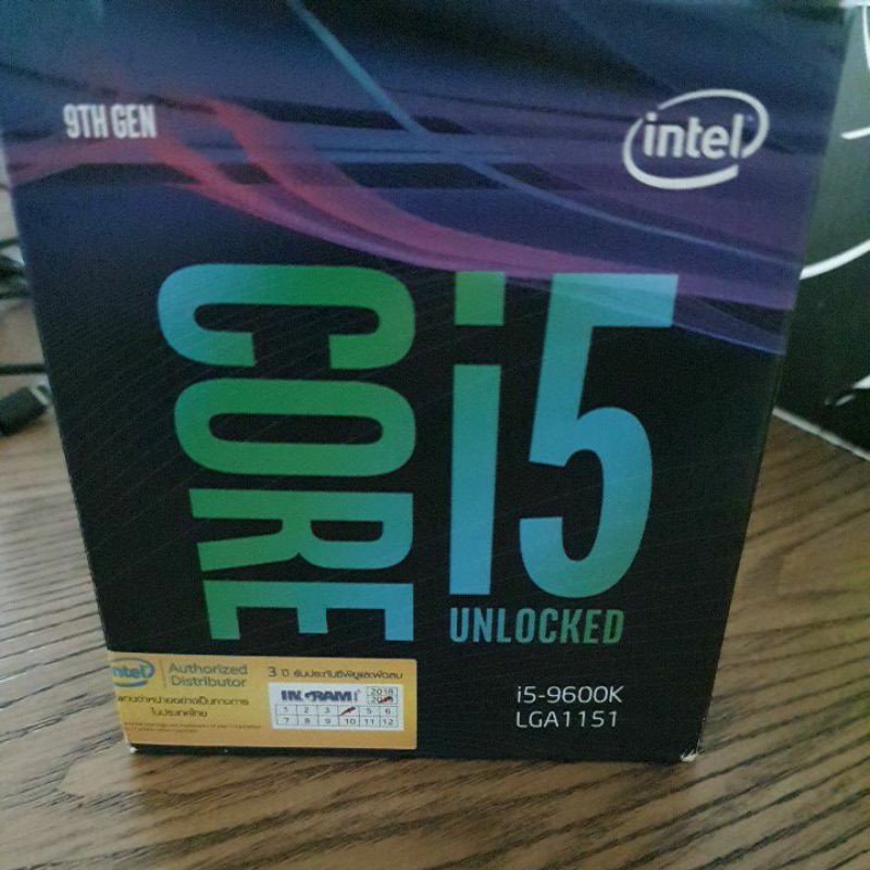 CPU I5 9600K มือสอง ประกันศูนย์ถึง 04/2022