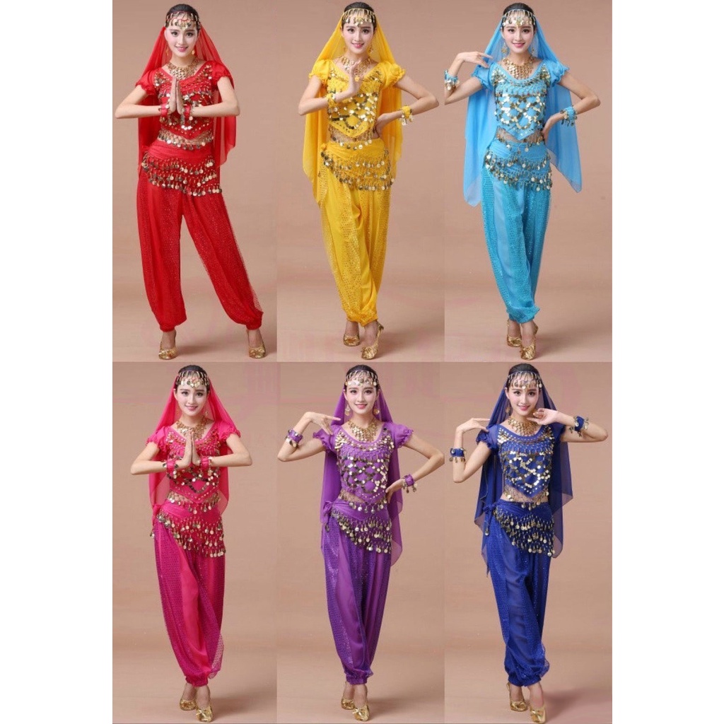 ชุดจินนี่ ชุดเต้นอินเดีย ชุดแขกผู้ใหญ่อก36