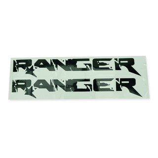 สติ๊กเกอร์ Sticker "RANGER" ติดข้าง ซ้าย+ขวา ฟอร์ด แรนเจอร์ สี ดำ สำหรับ Ford Ranger ปี 2012-2018