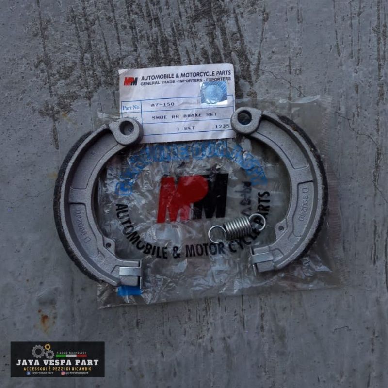 ผ้าเบรค Vespa Super/ ผ้าเบรค Vespa PS/ ผ้าเบรค Vespa แท้ MPM AZ- 150