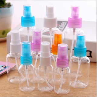 พร้อมส่ง ขวดสเปรย์เปล่า ขวดใสใส่เจลล้างมือ พลาสติก หัวฉีดแบบพกพา ขวดน้ำหอม ขวดโลชั่น ขวดเติมแอลกอฮอล์ 50ML