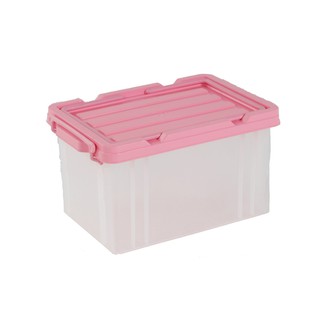 GOLDEN CUP กล่องเก็บของเอนกประสงค์ 24ลิตร  AG1024  (Pink) ขนาด30.5x47x26 cm.