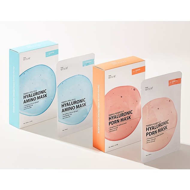 [DERMA Elravie] (ใหม่) Hyaluronic PDRN/AMINO มาส์กหน้า (25 กรัม x 10EA) ดูแลความยืดหยุ่น ให้ความชุ่ม