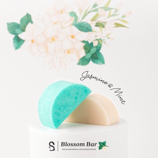 6 in 1 แชมพู&amp;คอนดิชั่นเนอร์ แบบบาร์ Blossom Bar : Jasmine &amp; Mint อ่อนโยน รักษ์โลก เป็นมิตรกับสิ่งแวดล้อม