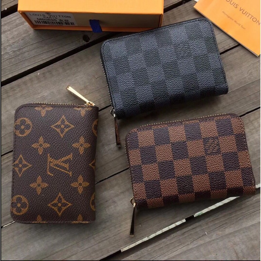 lv old flower wallet