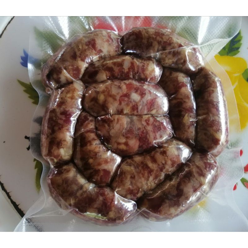 รับประกันความอร่อย ใส้กรอกเนื้อ รสเด็ด(วัวล้วน) ขนาด600กรัม (ส่งด่วนทุกวัน)