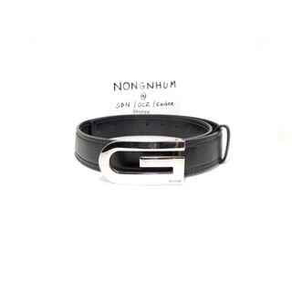 เข็มขัด Gucci belt with G buckle sz 80 32 มือ 2 ของแท้