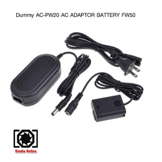 Dummy Battery AC-PW20 AC Adapter Battery FW50 for Sony A7/A7II//A6500/NEX7/RX10