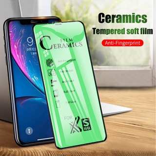 ฟิล์มเต็มจอ CERAMIC งอได้ ตกไม่แตก สำหรับ iPhone 11 12 13 14 Pro Max X XS XR 6 6S 7 8 Plus