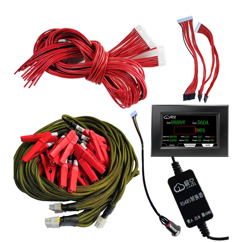 อุปกรณ์เสริมสําหรับ JK Jikong Active Balancer BMS สาย XH2.54 Connector อะแดปเตอร์ RS485 โมดูลจอแสดงผ