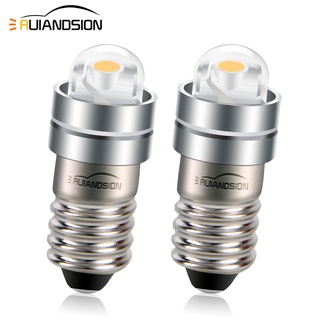 Ruiandsion หลอดไฟ LED E5 COB ขนาดเล็ก 3V 4-6V 9-24V DC สีขาวอบอุ่น สําหรับรถยนต์ 2 ชิ้น