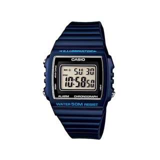 W-215H-2A Casio Sport นาฬิกาข้อมือสายเรซิ่น สีกรม