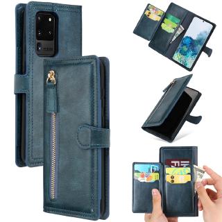 เคสกระเป๋าสตางค์หนังสําหรับ samsung galaxy s 20 s 20 plus s 20ultra drop