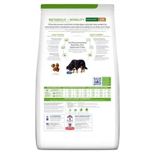 Hill's Prescription Diet Metabolic + Mobility 10.8 kg อาหารสุนัขฮิลล์สูตรลดนำ้หนักบำรุงข้อ 10.8 กิโลกรัม