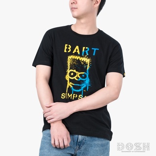 เสื้อยืดตัวล่าสุดDOSH :MENS T-SHIRTSเสื้อยืด คอกลม แขนสั้น  ผู้ชาย สีดำ ลิขสิทธิ์THE SIMPSONS รุ่นDSIMT5042-BLS-5XL