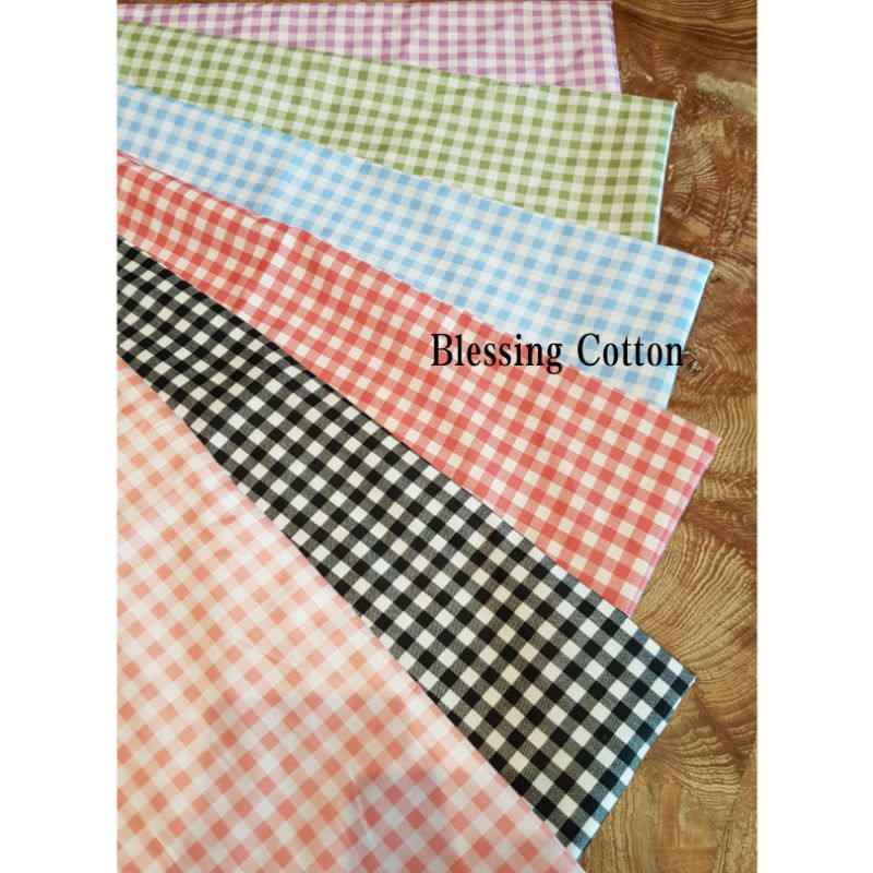KATUN Tokai Senko ผ้าคอตตอนญี่ปุ่นลาย Gingham Check TS035 [นาที ซื้อ 1 เมตร]