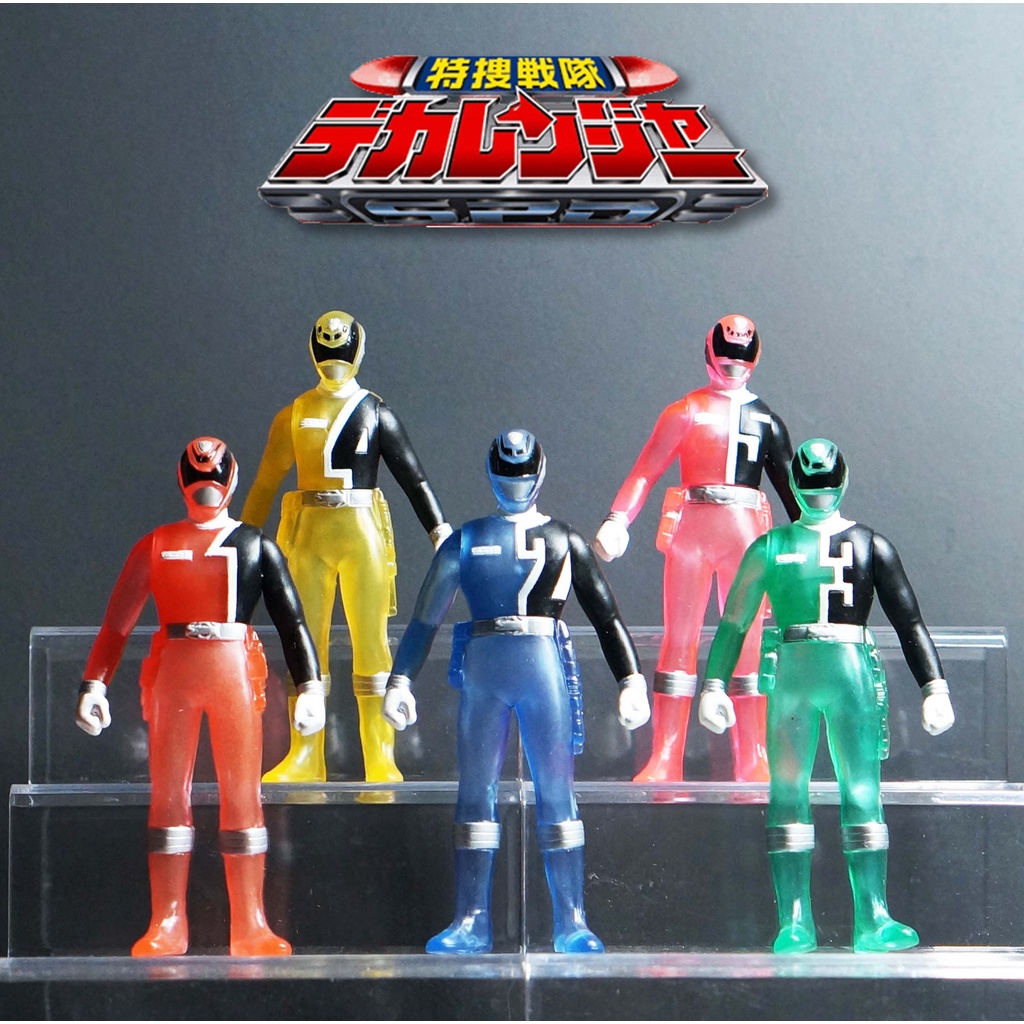 Bandai Tokusou Sentai Dekaranger ตัวใส 3.5 นิ้ว มดแดง เซนไต Soft Vinyl Super Sentai เหมา