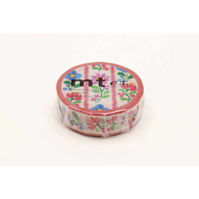 mt masking tape embroidery (MTEX1P68) / เทปตกแต่งวาชิ ลาย embroidery แบรนด์ mt masking tape ประเทศญี่ปุ่น