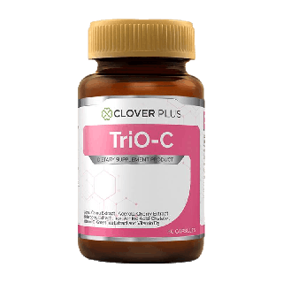 Clover Plus TriO-C ทรีโอซี สารสกัดจากผล คามู คามู วิตามินซีสูง ช่วยเสริมสร้างระบบภูมิคุ้มกัน ป้องกันหวัด ต้านอนุมูลอิสระ (30แคปซูล) (อาหารเสริม)