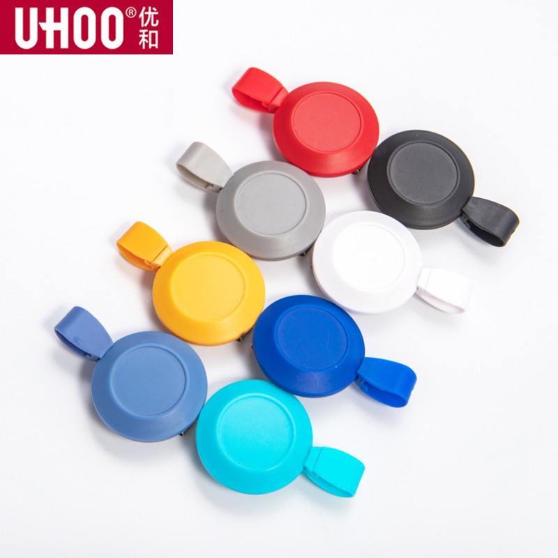 UHOO รอกแบบยืดหดได้ Yoyo Badge Clip Lanyard ID Card Holder