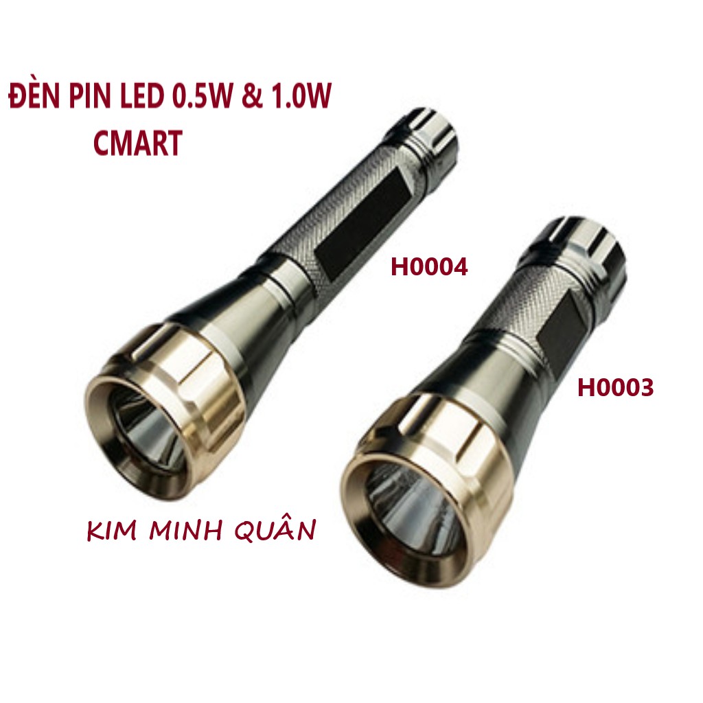 แบตเตอรี่ Led สีดํา (เปลี่ยนแบตเตอรี่) 0.5W H0003 & 1.0W H0004 CMART