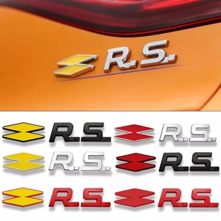 Rs สติกเกอร์โลโก้ Renault Megane CLIO Koleos LAGUNA SCENIC CAPTUR TWINGO ตราสัญลักษณ์ด้านหลัง สําหรับตกแต่งรถยนต์