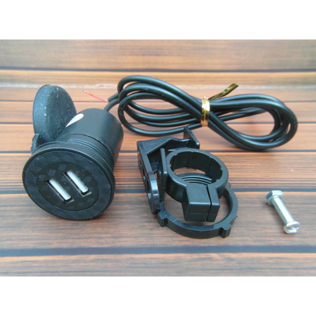 2 IN 1 USB HP CHARGER UNIVERSAL CHARGER สําหรับรถจักรยานยนต์รถยนต์ Nmax Xmax