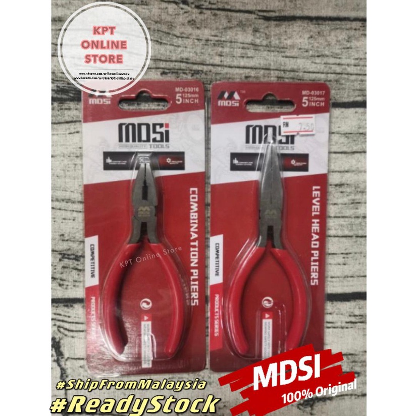 Mdsi MINI PLIER 5INCH /5" 125MM / COMBINATION PLIER / SMALL PLIER / TINY PLIER / LEVEL HEAD PLIER /钳