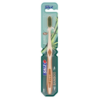 🔥สินค้าขายดี!! ซอลส์ แบมบู แปรงสีฟัน 1 ด้าม Salz Bamboo Toothbrush 1pc