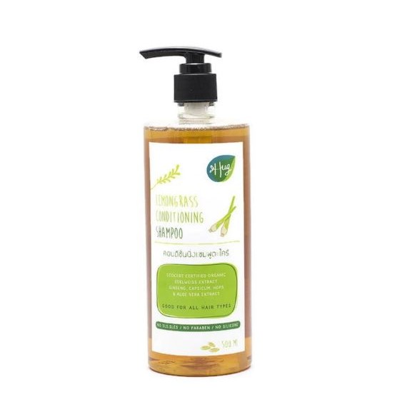 Hug Organic Lemongrass conditioning shampoo 500 ml คอนดิชั่นนิ่งแชมพูตะไคร้ 500 ml