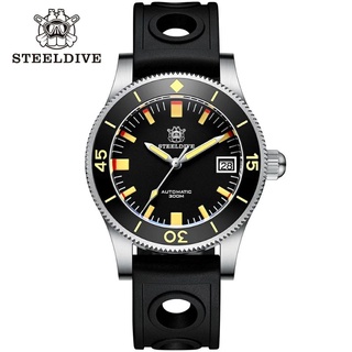 🇹🇭มสต็อกในประเทศไทย🇹🇭 SteelDive 1952T Professional Diver Automatic NH35 watch, Sapphire crystal, 200m waterproof