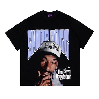 เสื้อยืดคอกลมเสื้อยืด พิมพ์ลาย Dogg SNOOP THE DOGGFATHER โอเวอร์ไซซ์S-5XL