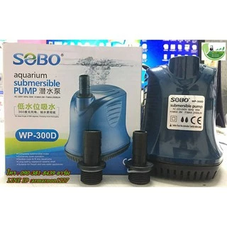 ปั๊มน้ำ SOBO WP-100D, WP-200D, WP-300D, WP-500D, ปั๊มน้ำไดโว่ คุณภาพยอดนิยม(ราคาถูก)