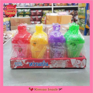 CC Stick mix fruit ลูกอมแท่งรวมรสผลไม้ (ขวดรูปไอติม) ขนาด 15 กรัม บรรจุ 12 ชิ้น