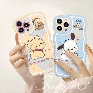 Samsung S22 S21 S20 Plus S22 S21 S20 Ultra S20 FE S21 FE Note 20Plus Note 20Ultra Cute Pochacco Winnie the Pooh Phone Case TPU Soft Protective Cover