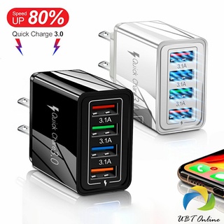 UBT อะแด๊ปเตอร์ 4 พอร์ท  ที่ชาร์จโทรศัพท์มือถือ ที่เสียบชาร์อเนคประสงค์  mobile charger