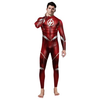 🔥พร้อมส่งจากไทย🔥 ชุดแฟนซี ชุดคอสตูมซุปเปอร์ฮีโร่ ชุดเดอะแฟลช The Flash Custume Superhero